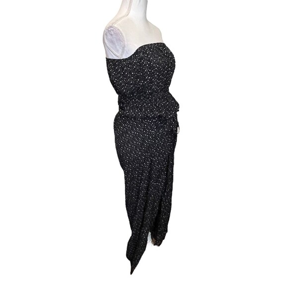 Malia Mills Joan Strapless Polka Dot Maxi Dress Black Women’s Size 6 New - Picture 5 of 13